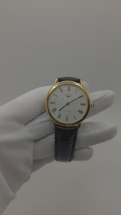 Vintage Longines Automatic Dress Watch | Gold-Tone, Roman Numeral Dial