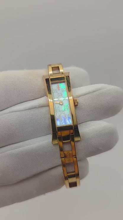 Gucci 110 Women's Gold Bracelet Swiss Quartz Watch 2 Year Warranty Boxed | - 75