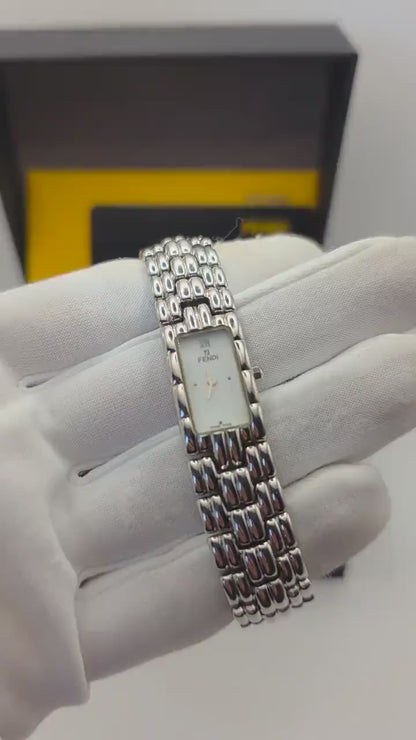 Fendi 660L Quartz Women’s Watch Stainless Steel Rectangular Case Box & Warranty | - 62
