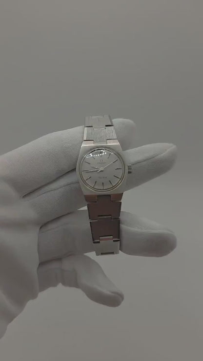 Vintage Omega Genève Watch | Swiss Stainless Steel, 1970s