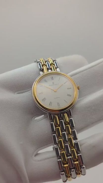 Universal Genève Quartz mens Watch Two-Tone Bracelet Roman Dial Ref. 633.019 | - 98