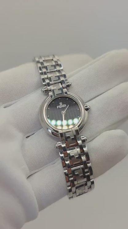 Fendi 750L Quartz Stainless Steel Watch Sapphire Crystal Women Boxed | - 57