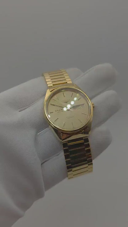 Longines Admiral Automatic 25 Jewels Gold Tone Watch Box Only Men | - 77