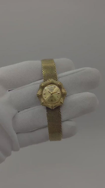 Rado Jade Vintage Gold Tone Women Watch | Swiss Made | Quartz | Mesh Bracelet | Ref. 5527 | - 21