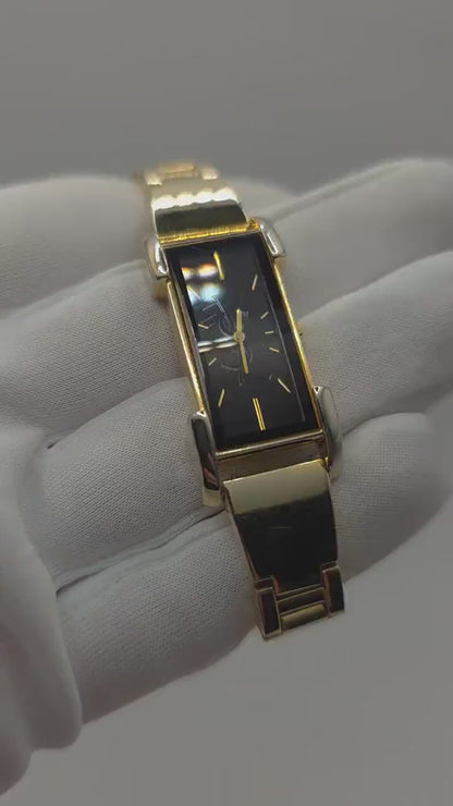 Yves Saint Laurent YSL Quartz Watch Ref. 5421-H16200Y Gold Tone Bracelet Women Vintage | - 52