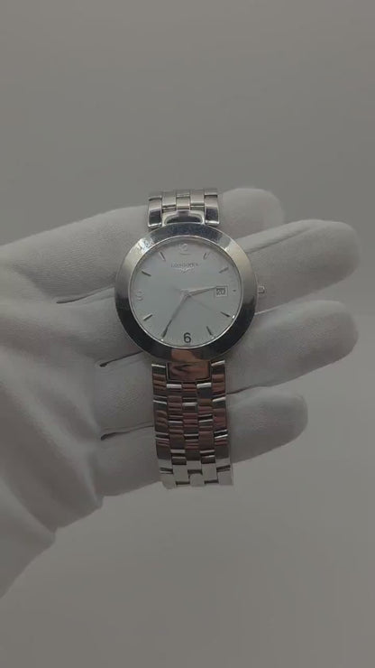 Vintage Longines Quartz Watch | Swiss Made Stainless Steel Dress Timepiece