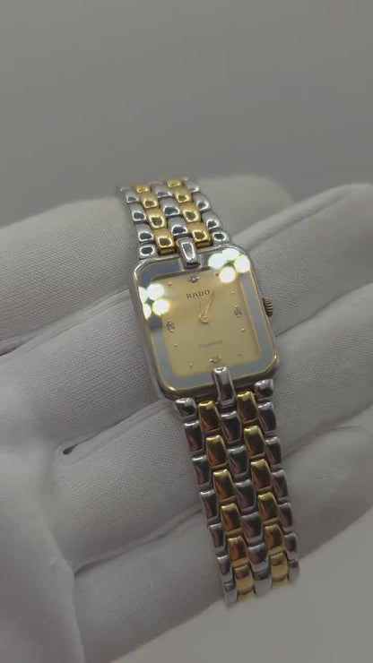 Rado Florence Quartz Watch Ref. 153.3654.4 Sapphire Crystal Two Tone Women Vintage | - 43