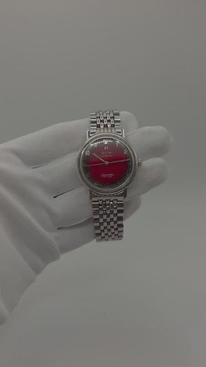 Vintage Omega Seamaster De Ville Automatic Watch | Tropical Red Dial, 1960s