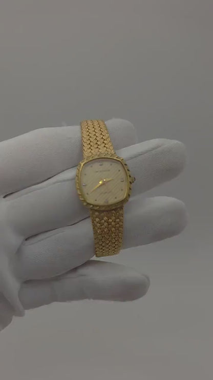 Vintage Charles Vögele Quartz Ladies Watch Gold Tone Swiss Style Elegant Bracelet - 17