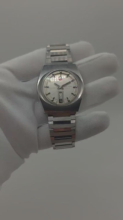 Vintage Rado Cape Horn Automatic Watch | Swiss Steel Day-Date, 1970s Timepiece