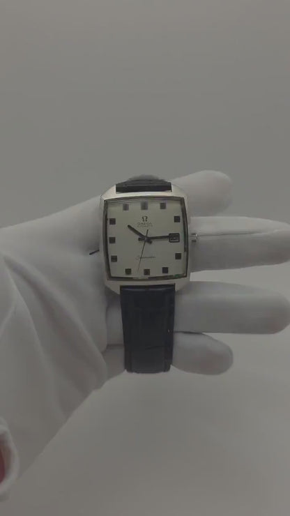 Vintage 1970s OMEGA Seamaster Automatic Watch, Square Cushion Case